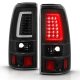 Chevy Silverado 2500 2003-2004 Black Tube LED Tail Lights