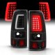 Chevy Silverado 1500HD 2003-2006 Black Tube LED Tail Lights