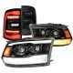 Dodge Ram 2009-2018 5th Gen Smoked Projector Headlights Full LED Tail Lights