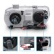 Acura Integra 1994-1997 Clear Projector Headlights with Halo