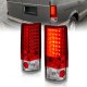 GMC Safari 1985-2005 Red and Clear LED Tail Lights