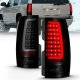 Chevy Suburban 2007-2014 Black Smoked LED Tube Tail Lights