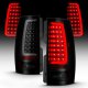 Chevy Suburban 2007-2014 Black Smoked LED Tube Tail Lights