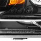 Dodge Dakota 1997-2004 Black Dual Halo Projector Headlights
