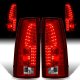 Cadillac Escalade 1999-2000 LED Tail Lights Red Clear
