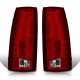Chevy 2500 Pickup 1988-1998 LED Tail Lights Red Clear