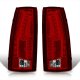 Chevy Silverado 1988-1998 LED Tail Lights Red Clear