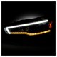 Mitsubishi Lancer 2008-2017 Black Projector Headlights LED DRL Dynamic Signal
