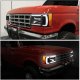 Ford Bronco 1987-1991 Black LED Tube DRL Headlights