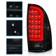 Toyota Tacoma 2005-2015 Black Smoked Tube LED Tail Lights