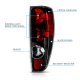 GMC Canyon 2004-2012 Black Custom Tail Lights