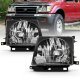 Toyota Tacoma 1997-2000 Black Euro Headlights