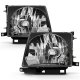 Toyota Tacoma 1997-2000 Black Euro Headlights