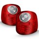 Ford F150 Flareside 1997-2003 LED Tail Lights Red and Clear