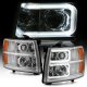 Chevy Silverado 2500HD 2007-2014 LED DRL Projector Headlights