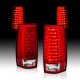 Chevy Tahoe 2007-2014 Red and Clear LED Tail Lights