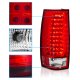 GMC Yukon 2007-2014 Red and Clear LED Tail Lights