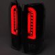 Ford F350 1989-1997 Black Smoked Tube LED Tail Lights