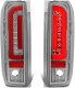 Ford F250 1989-1997 Chrome LED Tail Lights Red Tube