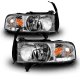 Dodge Ram 1994-2001 Crystal Headlights Chrome LED