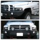 Dodge Ram 3500 1994-2002 Black Halo Projector Headlights with LED