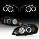 Chevy Impala 2006-2013 Black Dual Halo Projector Headlights with LED