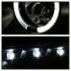 Chevy Impala 2006-2013 Black Dual Halo Projector Headlights with LED