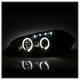 Chevy Impala 2006-2013 Black Dual Halo Projector Headlights with LED