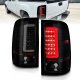 GMC Sierra 2007-2013 Black Smoked LED Tail Lights Tube