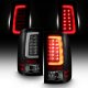 GMC Sierra 3500HD 2007-2014 Black Smoked Tube LED Tail Lights