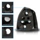 Honda Civic Hatchback 1996-2000 Black Custom Tail Lights