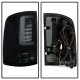 GMC Sierra 2007-2013 Black Smoked Tube LED Tail Lights
