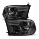 Dodge Ram 2013-2018 Smoked Projector Headlights Tube DRL
