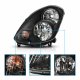 Infiniti G35 Sedan 2003-2004 Black Euro Headlights