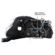 Honda Civic 1996-1998 JDM Black Dual Halo Projector Headlights with LED