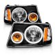 Ford Ranger 2001-2011 Halo Headlights Black