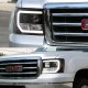 GMC Sierra 2007-2013 Black LED DRL Projector Headlights
