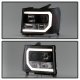 GMC Sierra 2500HD 2007-2013 Black LED DRL Projector Headlights