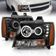 Chevy Tahoe 2007-2014 Black Projector Headlights Halo and LED