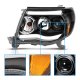 Toyota Tacoma 2005-2011 Black Projector Headlights Halo LED Tube