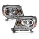 Toyota Tacoma 2005-2011 Clear Projector Headlights Halo LED