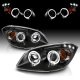 Pontiac Pursuit 2005-2006 Projector Headlights Black Halo LED