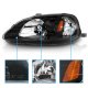 Honda Civic 1999-2000 Black Euro Headlights
