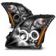 Nissan Sentra 2007-2009 Black Projector Headlights Halo LED