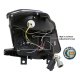 Nissan 350Z 2003-2005 Smoked Halo Projector Headlights with LED