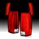 GMC Yukon 2007-2014 Red and Clear LED Tail Lights