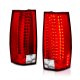 GMC Yukon Denali 2007-2013 Red and Clear LED Tail Lights