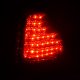 Dodge Magnum 2005-2008 Red and Smoked LED Tail Lights