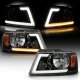 Lincoln Mark LT 2006-2008 Black Euro Headlights LED DRL Dynamic Signal