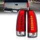 Chevy 1500 Pickup 1988-1998 Red Tube LED Tail Lights